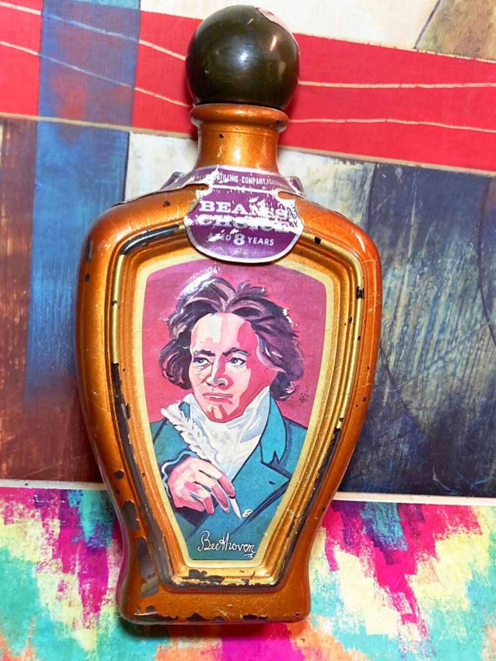 1972 Beam’s Choice Beethoven Decanter EMPTY – Jim Beam Collectible Barware